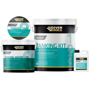 Aquaseal Tanking Kit Wet Room System Waterproofing Kit Large 7.5m - Everbuild