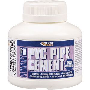 Everbuild P16PIPE P16 Plumber's PVC Pipe Cement 250ml EVBP16PIPE