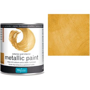 Acrylic Metallic Paint - Bright Gold - 500ML - Bright Gold - Polyvine