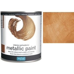 Acrylic Metallic Paint - Antique Gold - 1 litre - Antique Gold - Polyvine