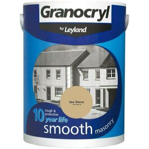 Granocryl - Smooth Exterior Masonry Paint - 5L - Sea Stone - Sea Stone