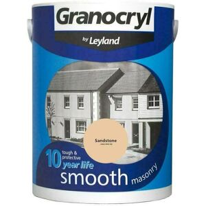 Granocryl Smooth Exterior Masonry Paint - 5L - Sandstone - Sandstone