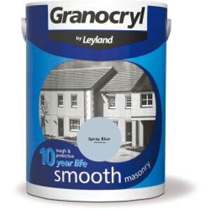 Granocryl - Smooth Exterior Masonry Paint - 5L - Spray Blue - Spray Blue