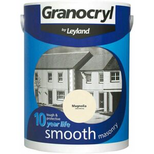 Granocryl - Smooth Exterior Masonry Paint - 5L - Magnolia - Magnolia