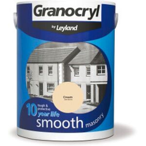 Granocryl - Smooth Exterior Masonry Paint - 5L - Cream - Cream