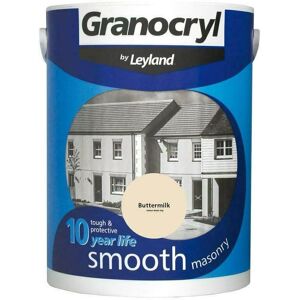 Granocryl - Smooth Exterior Masonry Paint - 5L - Buttermilk - Buttermilk