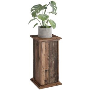 Berkfield Home - fmd Accent Table with Door 57.4cm Old Style Dark
