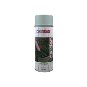 Plastikote - 440.0027204.076 Garden Colours Spray Paint Clotted Cream 400ml PKT27204