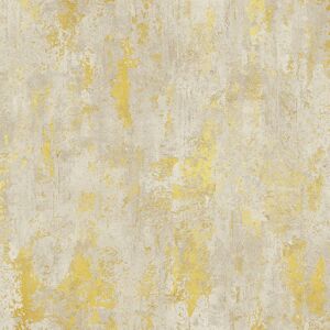NINA HOME WALLPAPERS Gold Metallic Marble Wallpaper Nina Home Industrial Concrete Effect White