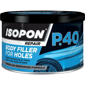 P40/S Glass Fibre Repair Paste Yellow Tin 250ml - Isopon