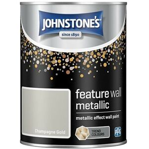 Johnstone's - Interior Feature Wall Metallic Champagne Gold 1.25ltr - Champagne Gold