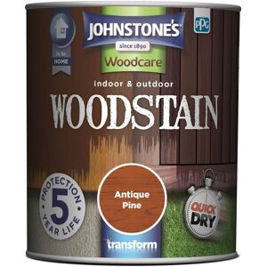 JOHNSTONE'S Johnstones Woodcare Indoor and Outdoor Woodstain Paint - 750ml - Antique Pine - Antique Pine