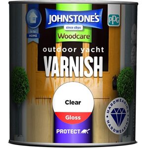 JOHNSTONE'S Johnstones Woodcare Outdoor Yacht Varnish - Clear Gloss - 750ml