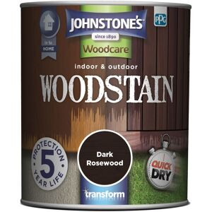 Johnstone's - Johnstones Woodcare Indoor and Outdoor Woodstain Paint - 750ml - Dark Rosewood - Dark Rosewood