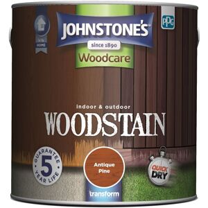 Johnstone's - Johnstones Woodcare Indoor and Outdoor Woodstain Paint - 2.5L - Antique Pine - Antique Pine