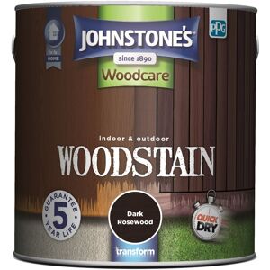 Johnstone's - Johnstones Woodcare Indoor and Outdoor Woodstain Paint - 2.5L - Dark Rosewood - Dark Rosewood