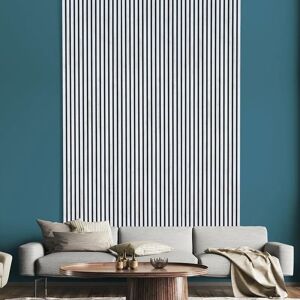 Acoustic Slat Wall Panel 3D Wood - Silver Birch - 2400x573mm - Set of 3 - Light Grey - Kraus