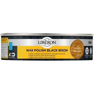 Liberon - 126869 Black Bison Wax Paste Georgian Mahogany 150ml LIBBPWGM150N