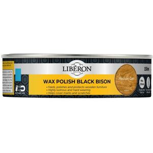 Liberon - 126870 Black Bison Wax Paste Medium Oak 150ml LIBBPWMO150N