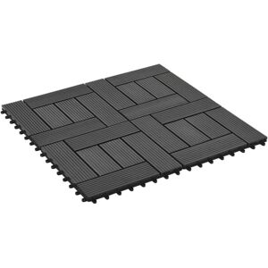 Berkfield Home - Mayfair 22 pcs Decking Tiles 30x30 cm 2 sqm wpc Black