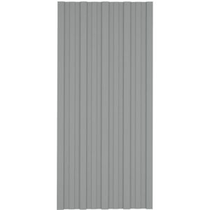 Berkfield Home - Mayfair Roof Panels 36 pcs Galvanised Steel Grey 100x45 cm