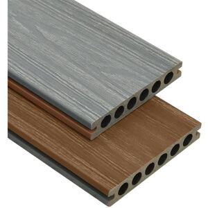 BERKFIELD HOME Mayfair wpc Decking Boards with Accessories Brown and Grey 10 m² 2.2 m