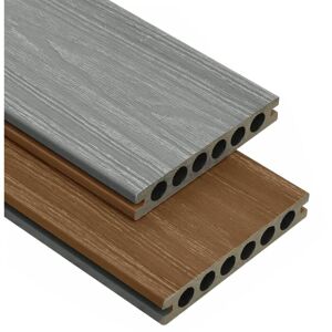 BERKFIELD HOME Mayfair wpc Decking Boards with Accessories Brown and Grey 16 m² 2.2 m