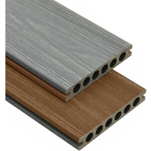 BERKFIELD HOME Mayfair WPC Decking Boards with Accessories Brown and Grey 30 m² 2.2 m