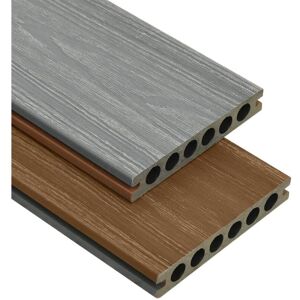 BERKFIELD HOME Mayfair wpc Decking Boards with Accessories Brown and Grey 36 m² 2.2 m