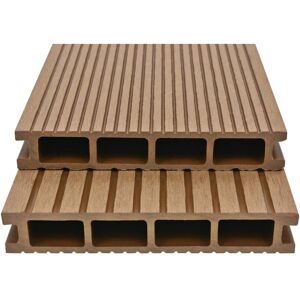 BERKFIELD HOME Mayfair wpc Hollow Decking Boards with Accessories 10 m² 2.2 m Teak