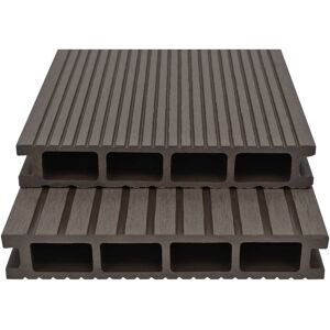 BERKFIELD HOME Mayfair wpc Hollow Decking Boards with Accessories 16m² 2.2m Dark Brown