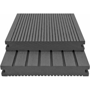 BERKFIELD HOME Mayfair wpc Solid Decking Boards with Accessories 16 m² 2.2 m Grey