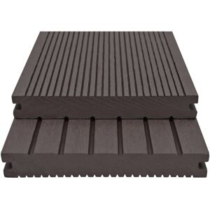 BERKFIELD HOME Mayfair wpc Solid Decking Boards with Accessories 26m² 2.2m Dark Brown