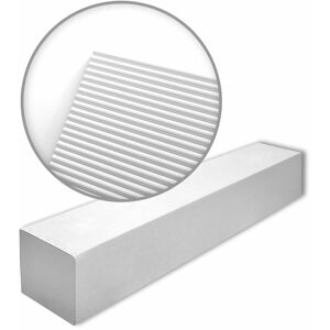 Canelé S-box arstyl Noel Marquet 1 Box 6 pieces 3d wall panel contemporary design white 12 m - white - NMC