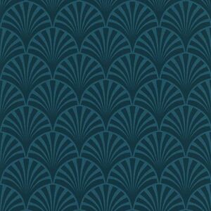 BERKFIELD HOME Noordwand couleurs & matières Wallpaper 20's Pattern Artdeco Blue