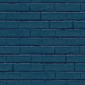 Berkfield Home - Noordwand Good Vibes Wallpaper Brick Wall Blue