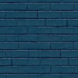 Berkfield Home - Noordwand Good Vibes Wallpaper Brick Wall Blue