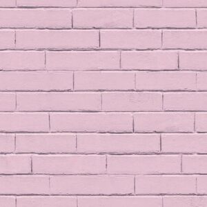 Berkfield Home - Noordwand Good Vibes Wallpaper Brick Wall Pink