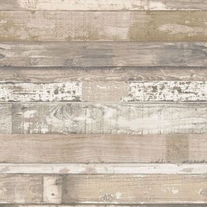 BERKFIELD HOME Noordwand Homestyle Wallpaper Old Wood Brown and Beige