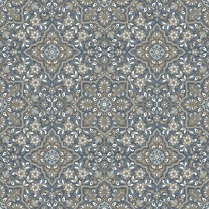 Berkfield Home - Noordwand Homestyle Wallpaper Portugese Tiles Brown and Blue