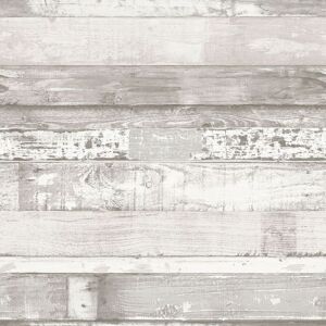 BERKFIELD HOME Noordwand Homestyle Wallpaper Wood Off-white and Grey