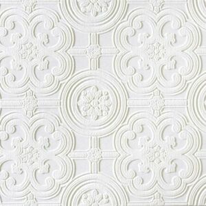 ANAGLYPTAÃ‚Â® Anaglypta Textured Fibrous White Paintable Vinyl Wallpaper RD80029 - White