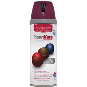 PlastiKote 440.0023111.076 Twist & Spray Matt Black Plum 400ml PKT23111