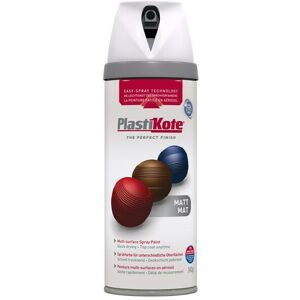 440.0023100.076 Twist & Spray Matt White 400ml PKT23100 - Plastikote