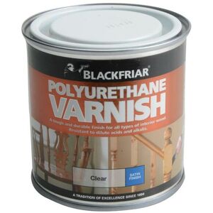 BF0230002F1 Polyurethane Varnish P100 Clear Satin 250ml BKFPCSV250 - Blackfriar