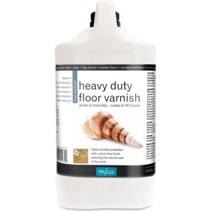 Heavy Duty Floor Varnish - Dead Flat - 4 Litre - Clear - Polyvine