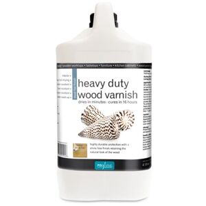 Heavy Duty Interior Wood Varnish - Dead Flat - 4 Litre - Clear - Polyvine