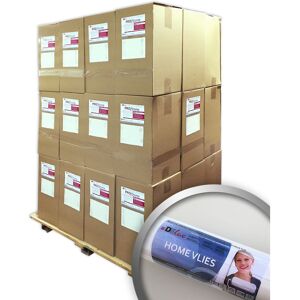 E-delux - Wall liner smooth paintable non-woven 120 g Profhome HomeVlies 399-120 non woven lining paper 288 rolls 16523 sq ft (1535 sqm) - white