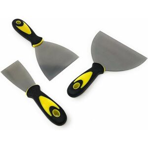 HOOPZI Putty Knives - Stainless Steel Spatula Set - Plastering Knife - Plasterer Spatula - 3 Piece Set - 3 Measurements