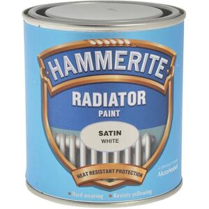 Hammerite - 5084917 Radiator Paint Satin White 500ml HMMRES500